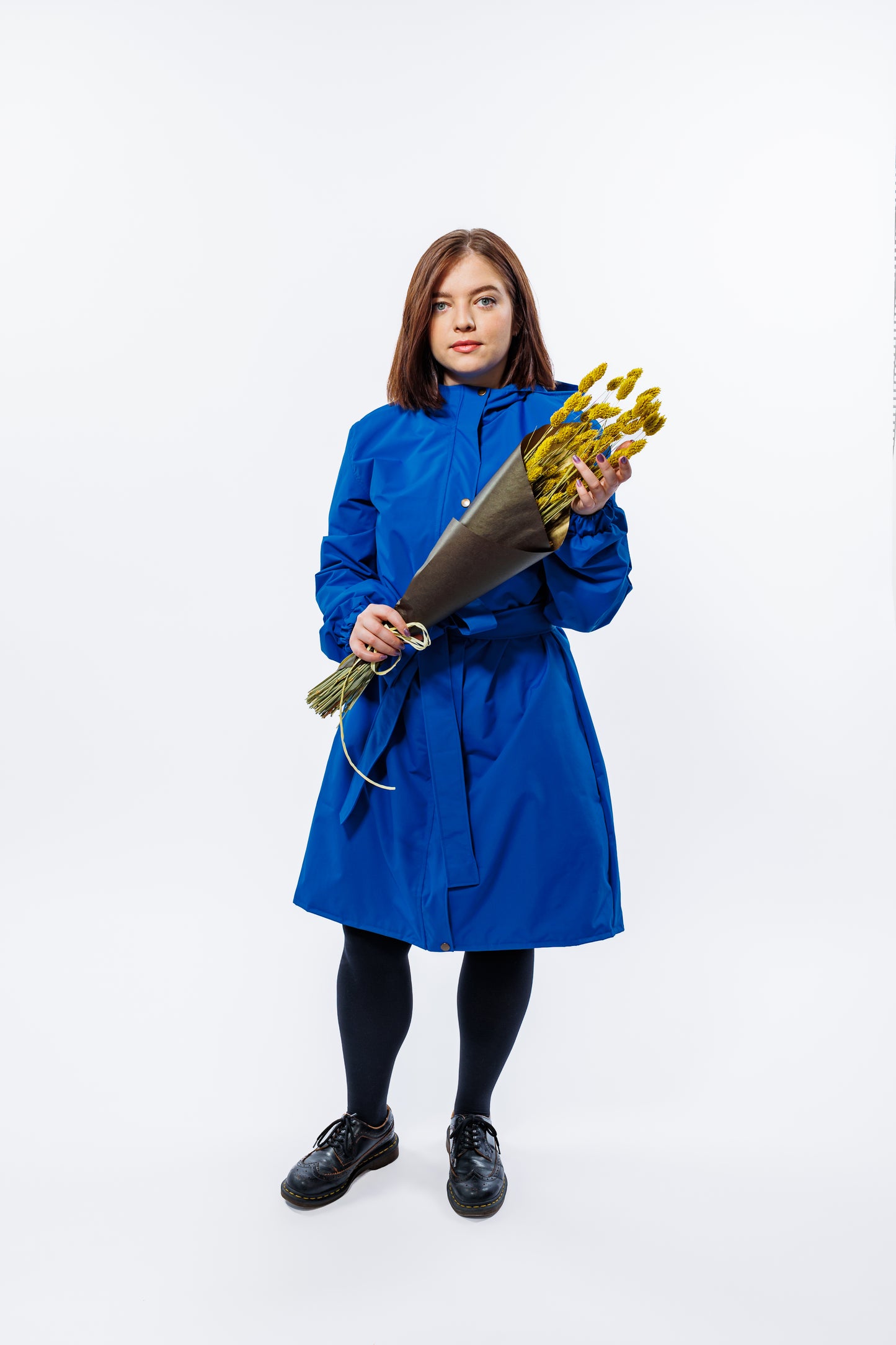 Clear Sky Blue Raincoat