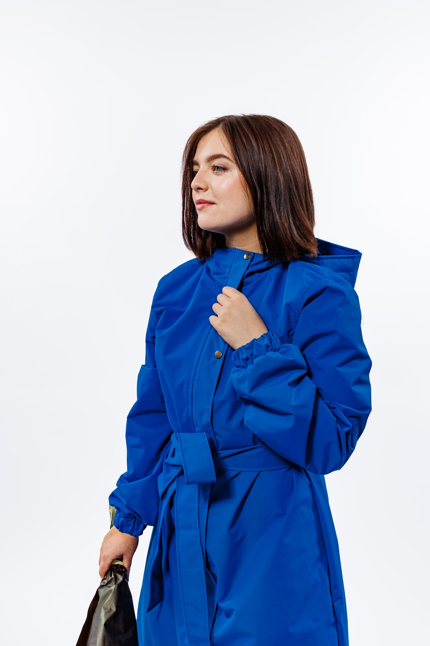 Clear Sky Blue Raincoat