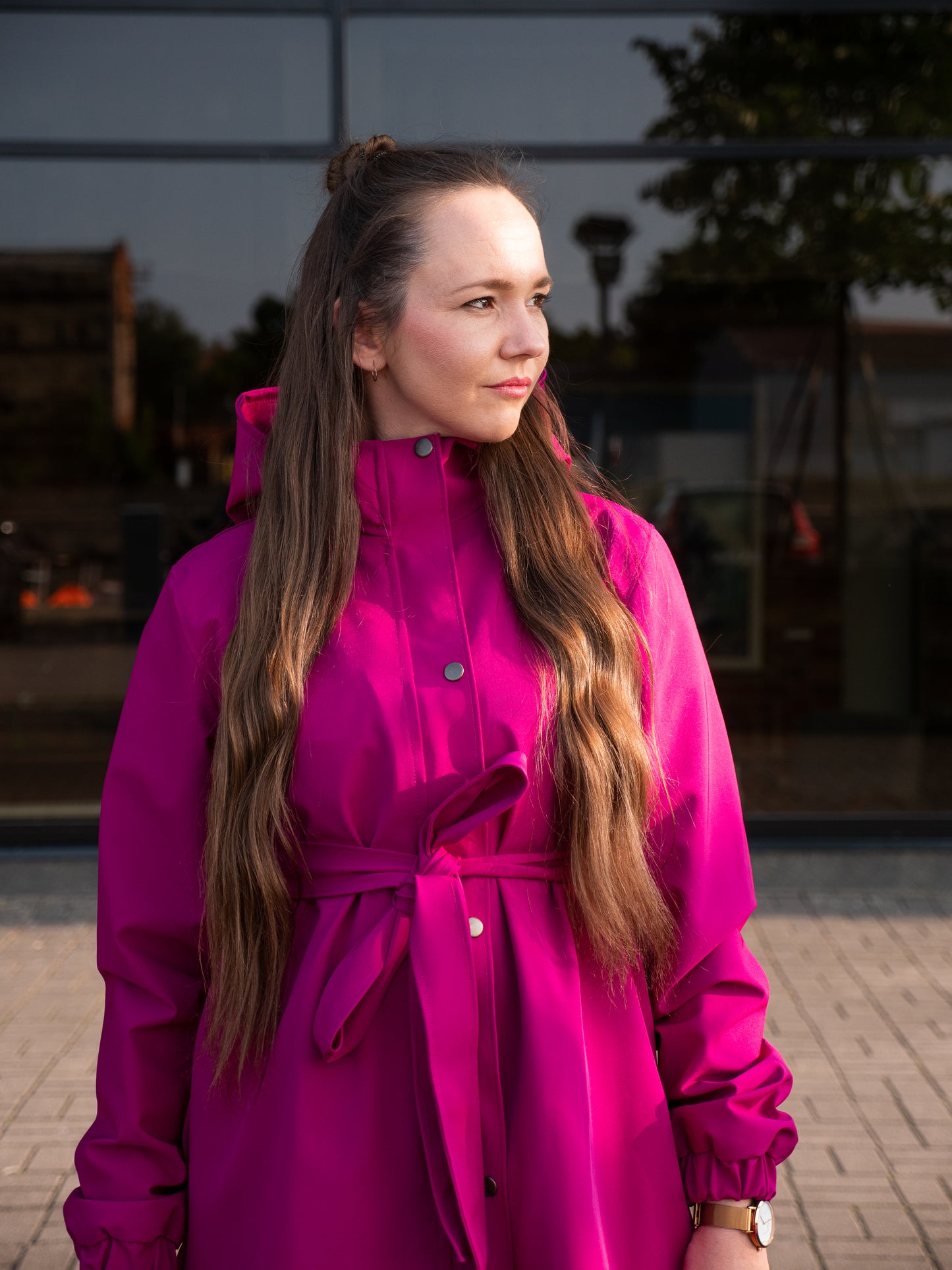 Space Pink Raincoat