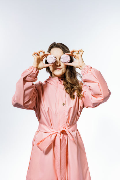 Cotton Candy Pink Raincoat