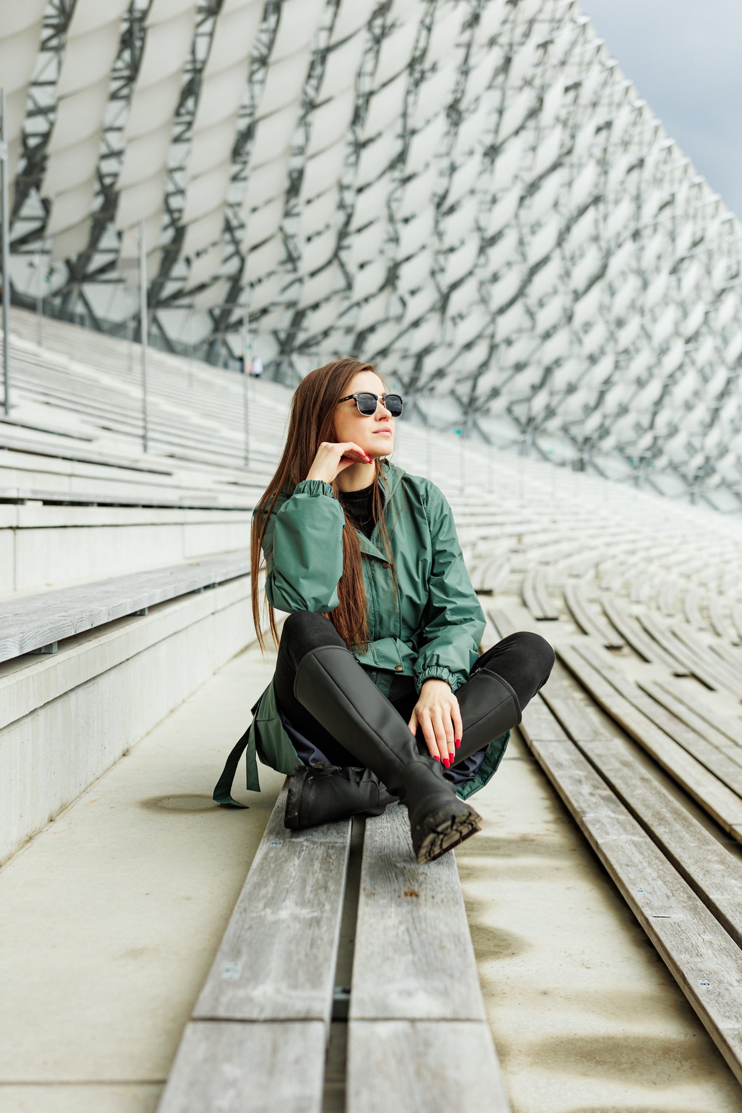 Eucalyptus Green Raincoat